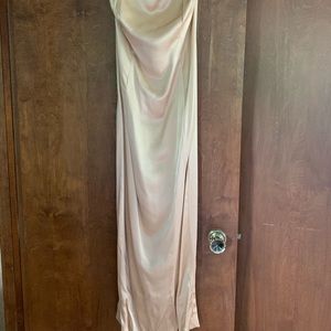 Jessica McClintock gown.